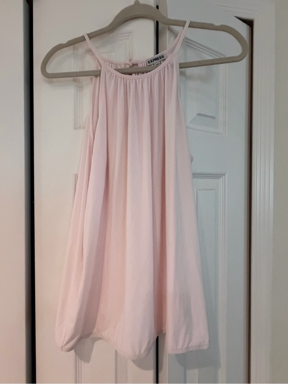 Express Pale Pink Halter Swing Cami